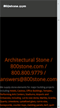 Mobile Screenshot of 800stone.com